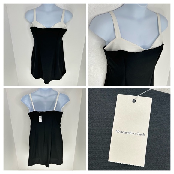 Abercrombie & Fitch Dresses & Skirts - Abercrombie & Fitch NWT Contrast Sweetheart Corset Mini Dress Size Large Black